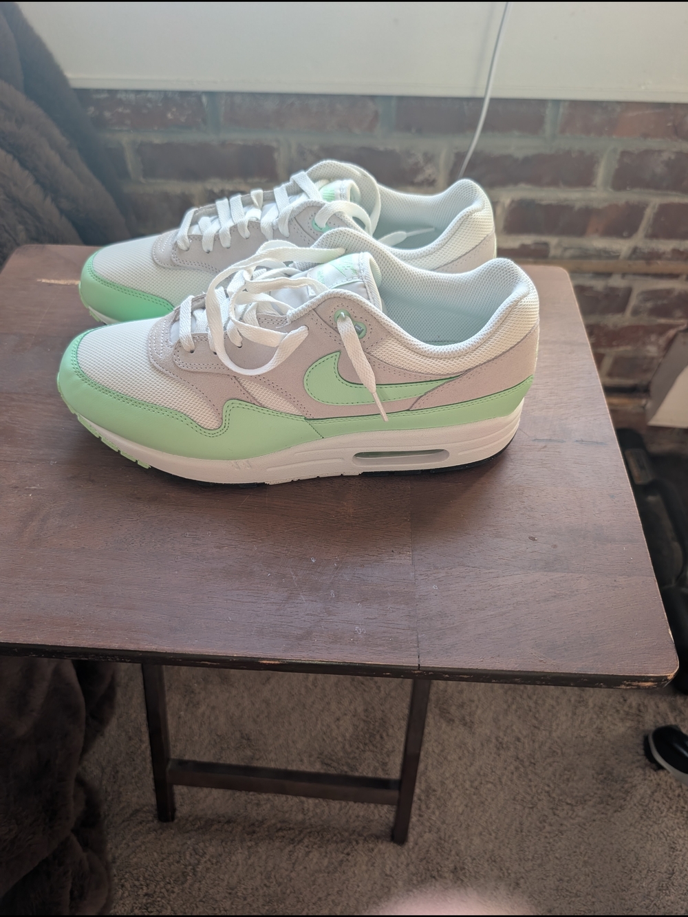 Nike Air Max Style Sneakers in Mint Green and White
